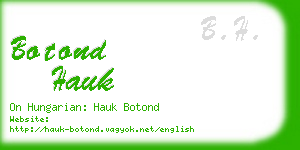 botond hauk business card